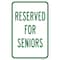 Signmission Reserved For Seniors, Heavy-Gauge Aluminum Rust Proof Parking Sign, 12" x 18", A-1218-24790 A-1218-24790 - alternate 1